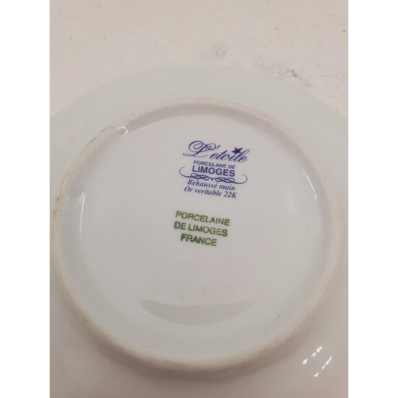 Vintage Limoges Veritable Porcelaine D’Art cobalt blue 22k gold ashtray- France - Picture 4 of 10